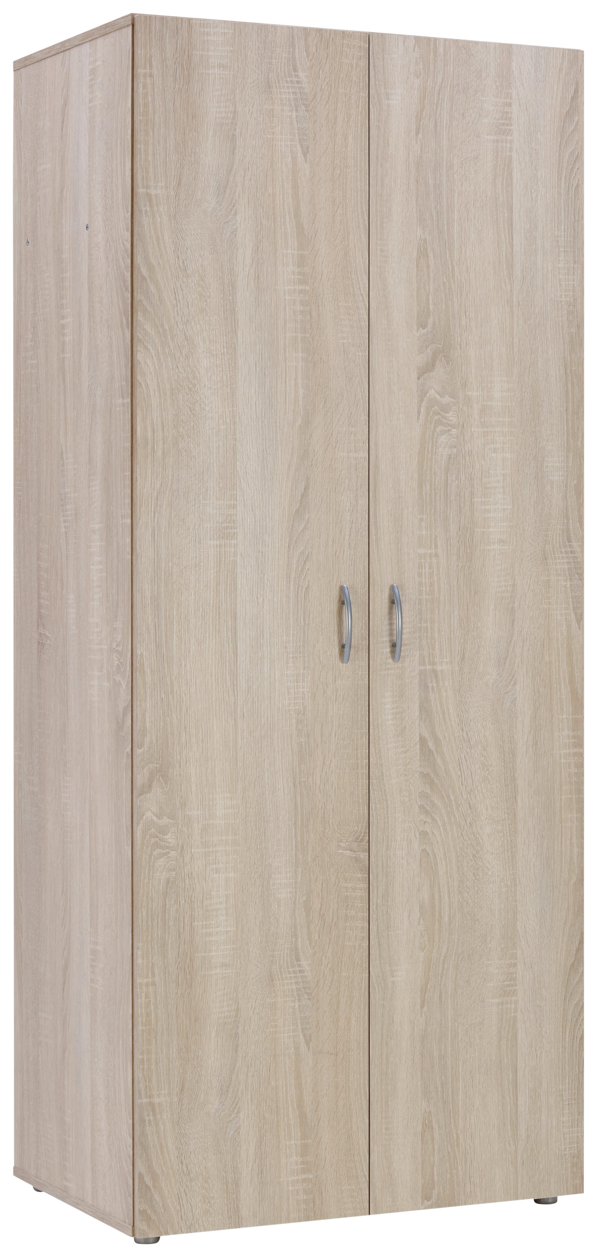 Drehtürenschrank 74cm Basic Sonoma Eiche Dekor - Sonoma Eiche, KONVENTIONELL, Holzwerkstoff (74/179/51,6cm)