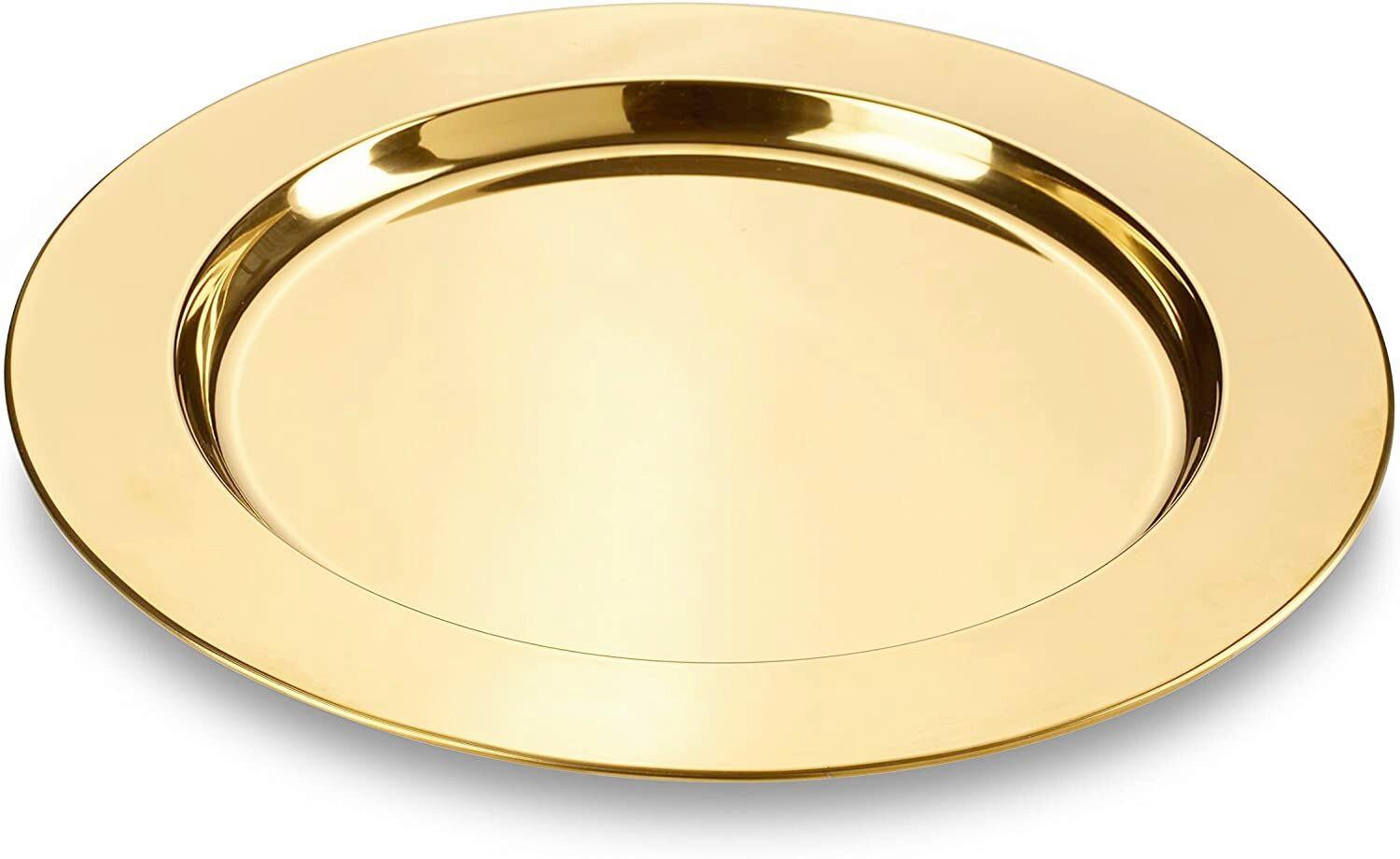 Platzteller Edelstahl Goldfarben Ca. 33 Cm - Goldfarben, Basics, Metall (33cm) - Echtwerk