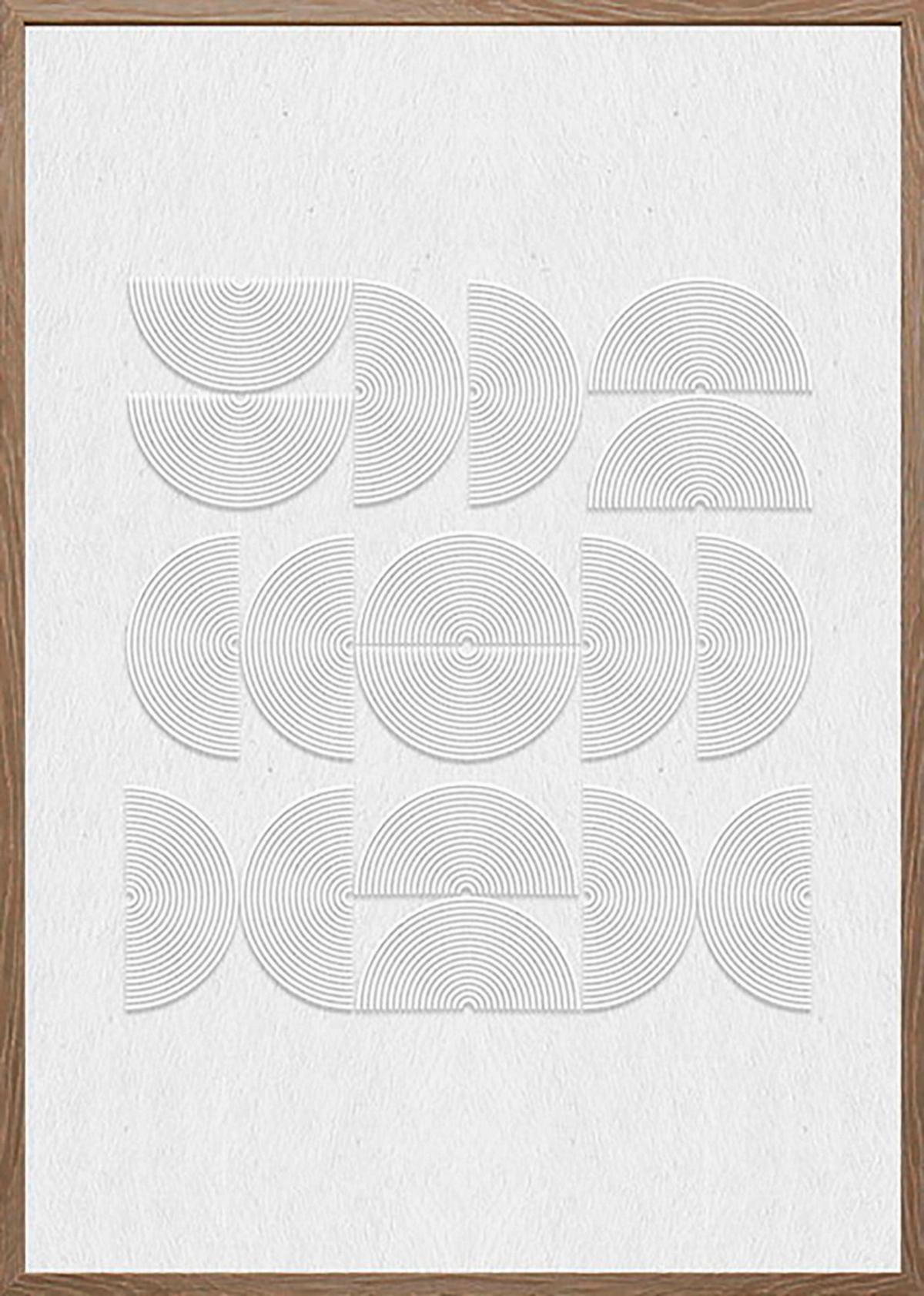 Obraz na plátně MIKE, 50x70x2,2cm - bílá/přírodní barvy, Moderní, kompozitní dřevo/plast (50/70/2,2cm) - Mömax