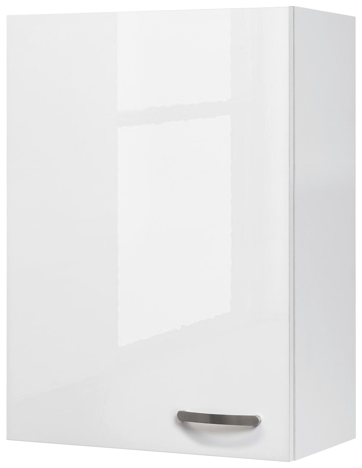 KUCHYŇSKÁ HORNÍ SKŘÍŇKA ALBA  H 60-89 - bílá/vysoce lesklá bílá, Moderní, kov/kompozitní dřevo (60/89/32cm)