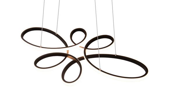 Led-hängeleuchte Basti - Schwarz, MODERN, Kunststoff/Metall (83/45,5/150cm) - Luca Bessoni