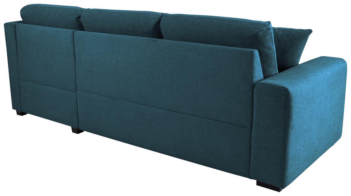 Ecksofa Lukas Blau S: 239x158 Cm - Blau, Trend, Textil (239/158cm)