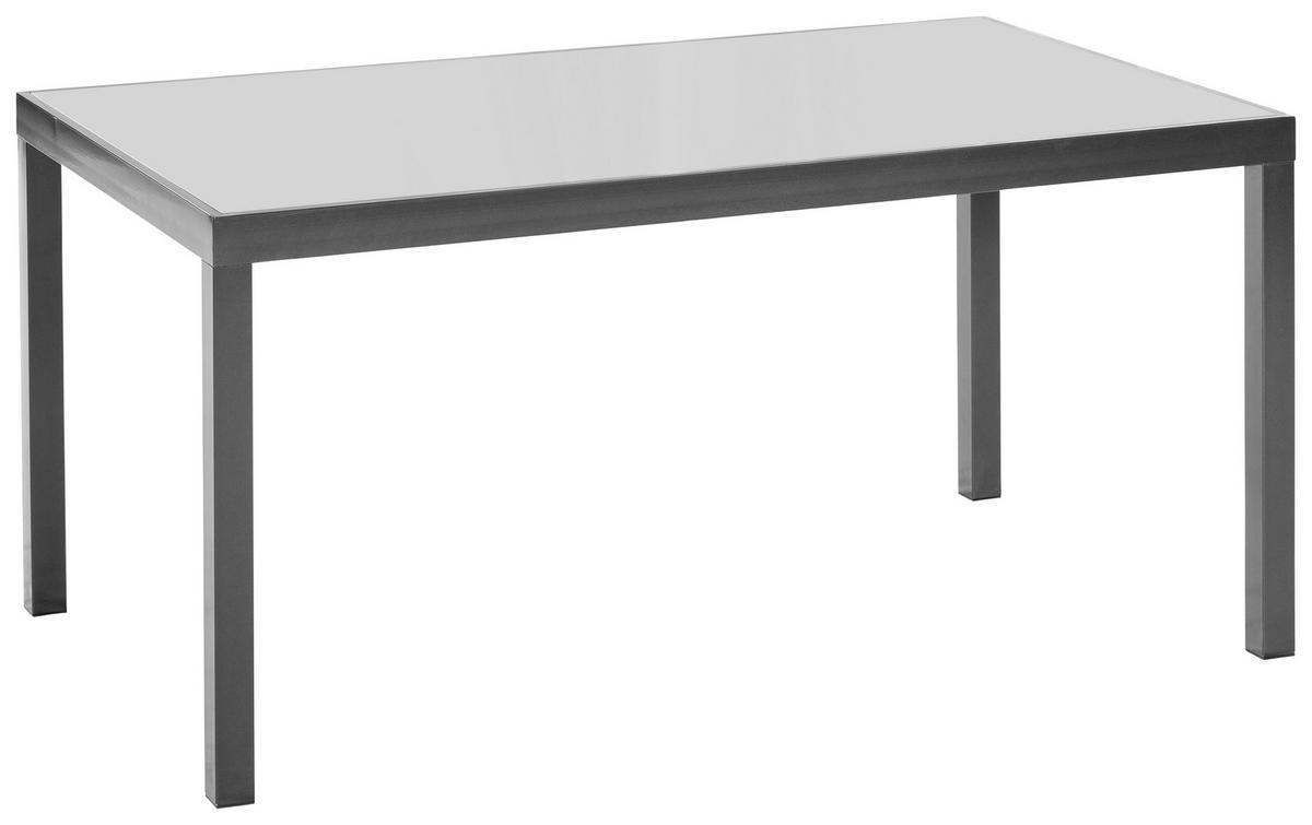 Gartenset Milano - Graphitfarben/Grau, MODERN, Textil/Metall - Gardenson