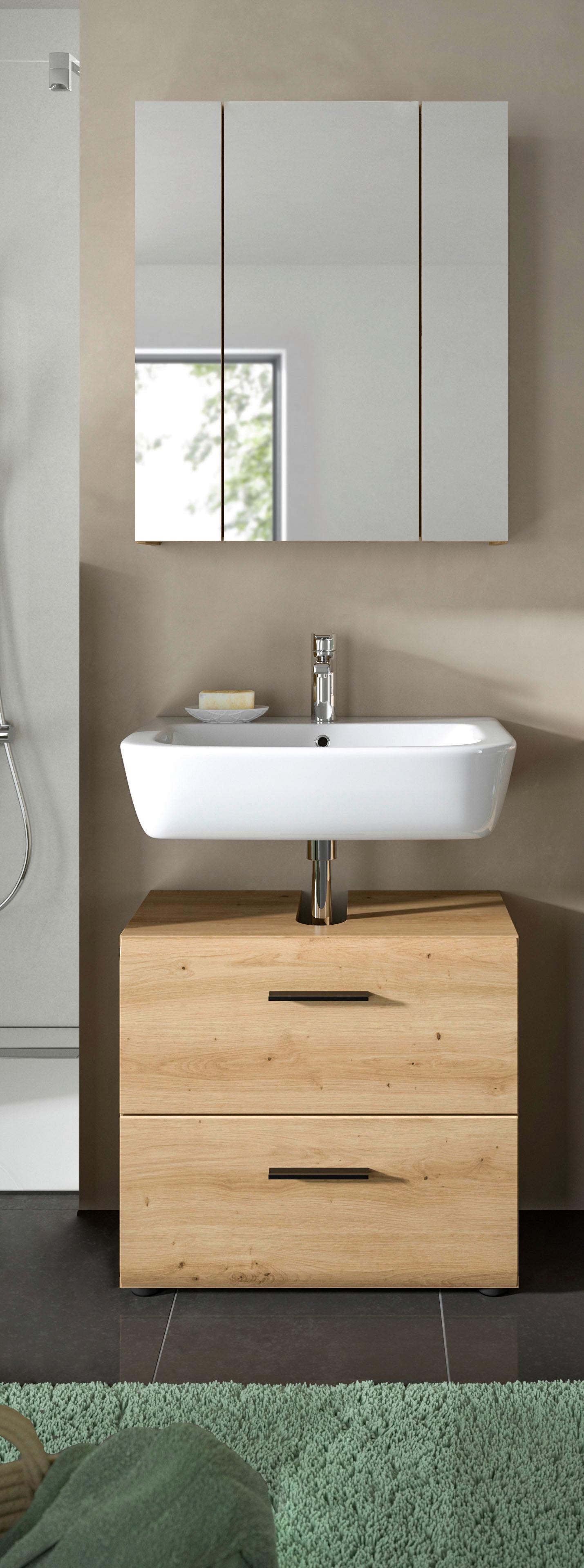 Badezimmer Ice Eiche Artisan Dekor B: 60cm - Eiche Artisan, Basics, Holzwerkstoff (60cm) - MID.YOU