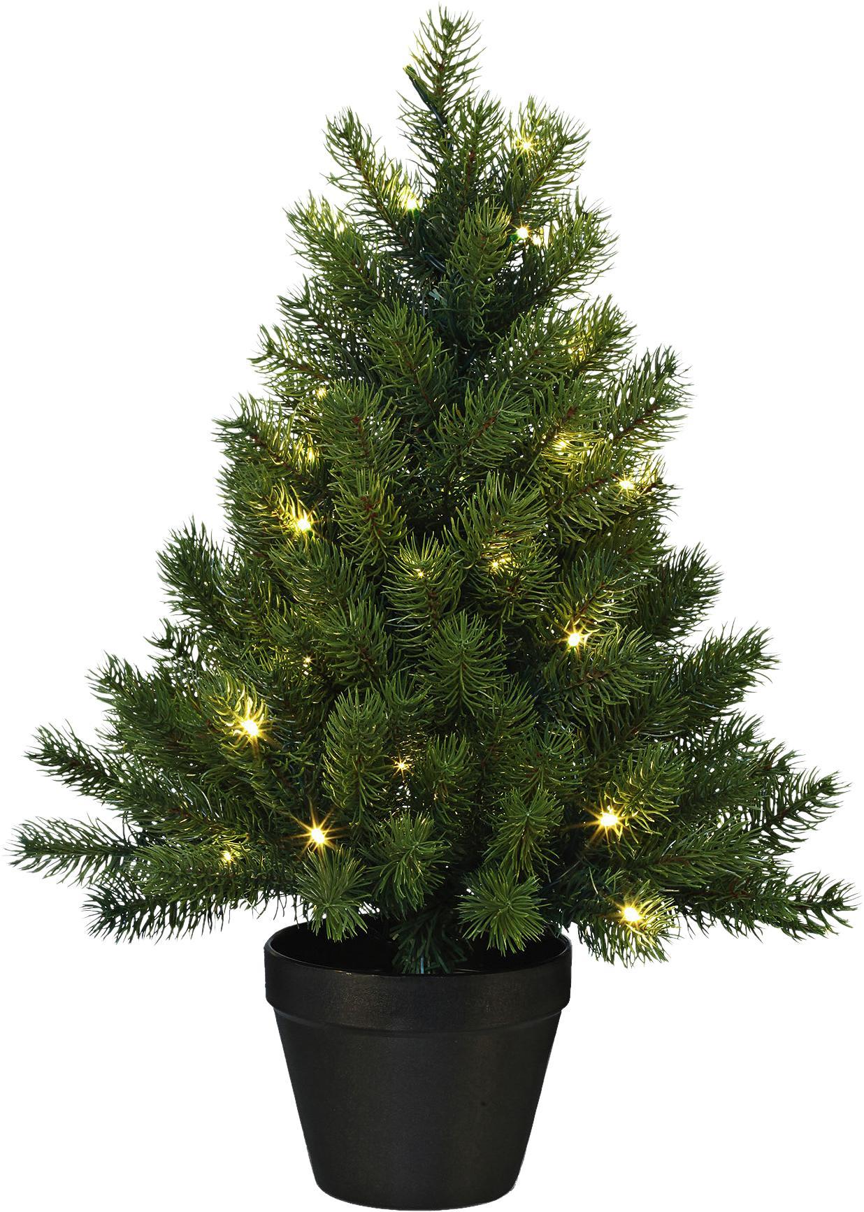Műnövény Tannenbaum - Zöld/Fekete, konvencionális, Műanyag (60cm)