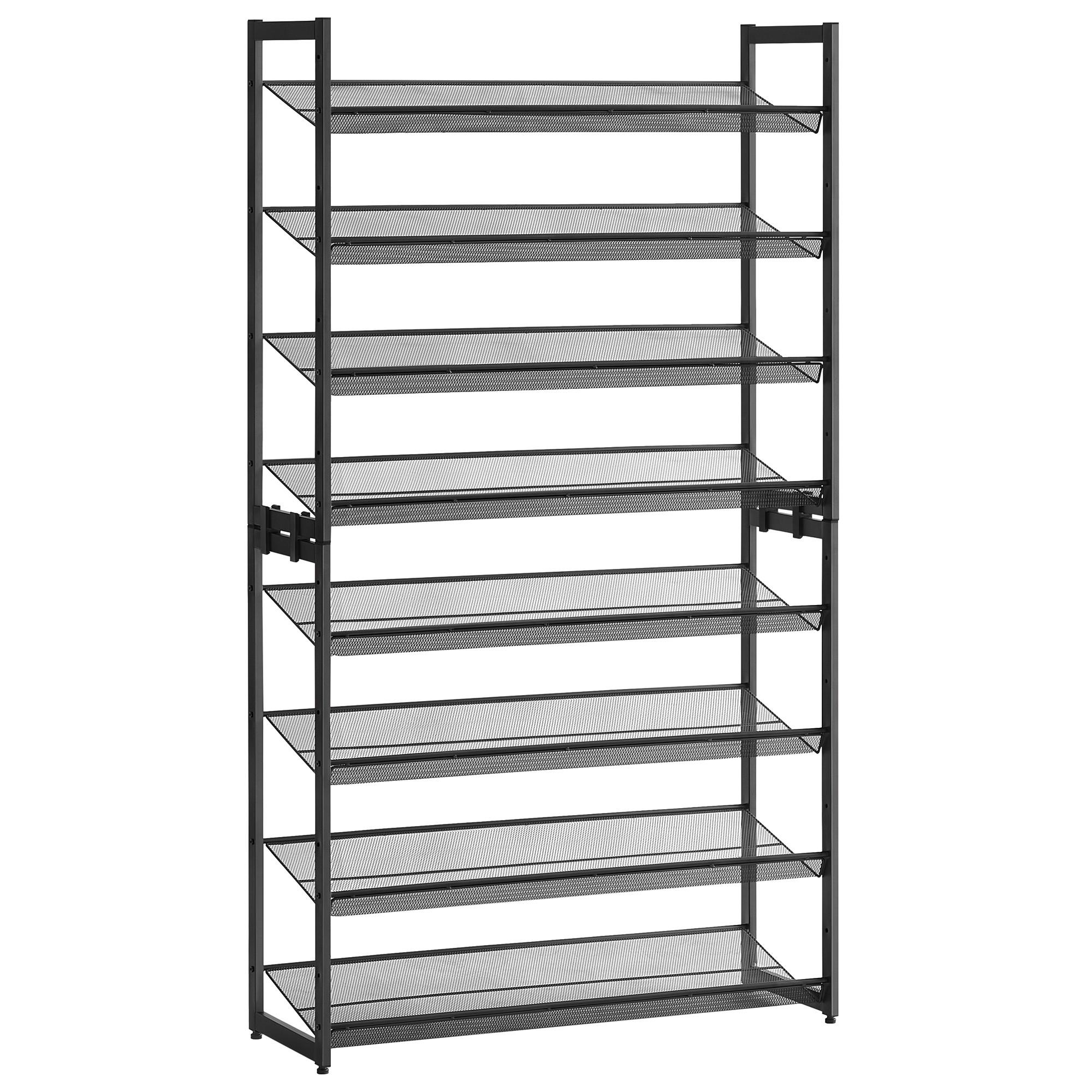 REGÁL NA TOPÁNKY DAN - čierna, Trend, kov (92.5/163.5/30.7cm) - Boxxx