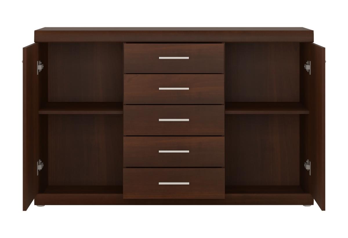 Kommode Imperial Walnussfarben B:140cm - Walnussfarben, KONVENTIONELL, Holzwerkstoff (140/90/45cm)