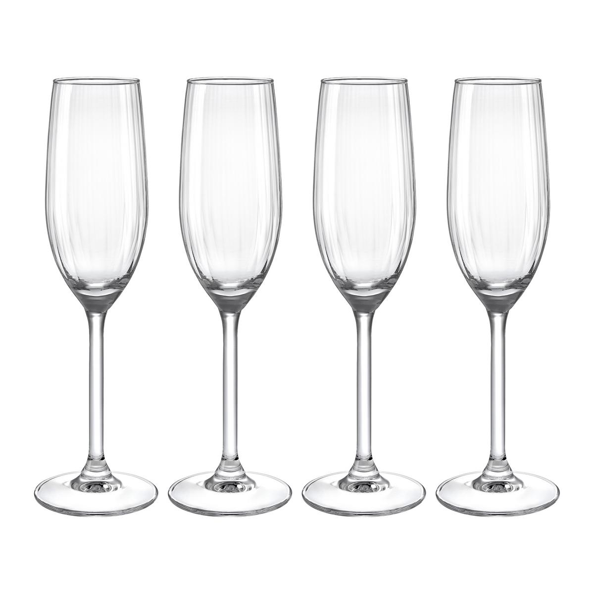 Sada pohárov ROSEMARY - CHAMPAGNE - číra, Modern, sklo - Mömax