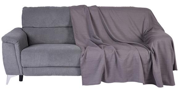 Tagesdecke Michelle 200x200 cm Anthrazit Baumwolle - Anthrazit, KONVENTIONELL, Textil (200/200cm) - Ondega
