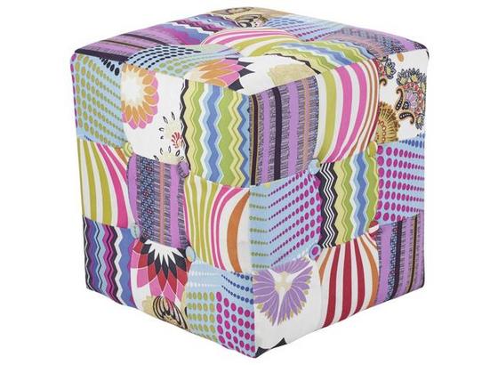 Sitzwürfel Patchwork 40 cm - Multicolor, MODERN, Textil (40/40/40cm) Sitzwürfel Patchwork 40 cm - Multicolor, MODERN, Textil (40/40/40cm)