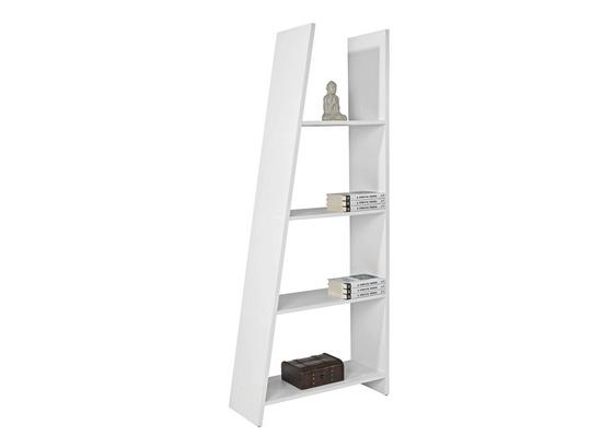 Regál Mike - bílá, Moderní, dřevěný materiál (78.5/190/33cm) Regál Mike - bílá, Moderní, dřevěný materiál (78.5/190/33cm)