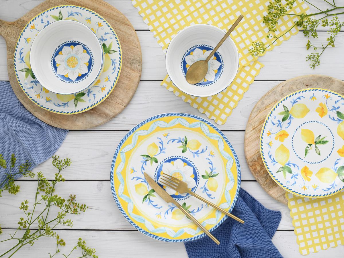 Tafelservice Lemona 12--Teilig., Multicolor - Multicolor, Basics, Keramik - Creatable