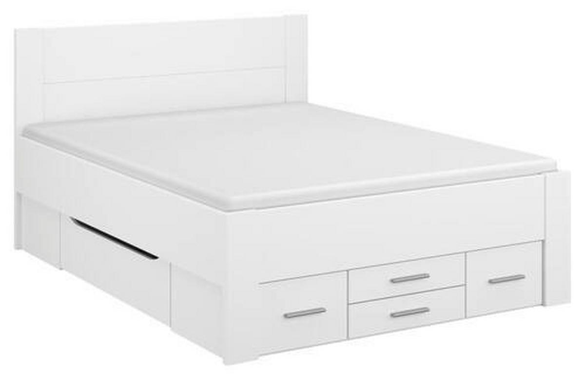 Stauraumbett 180x200 Isotta, Weiß - Weiß, KONVENTIONELL, Holzwerkstoff (180/200cm) - Rauch Möbel