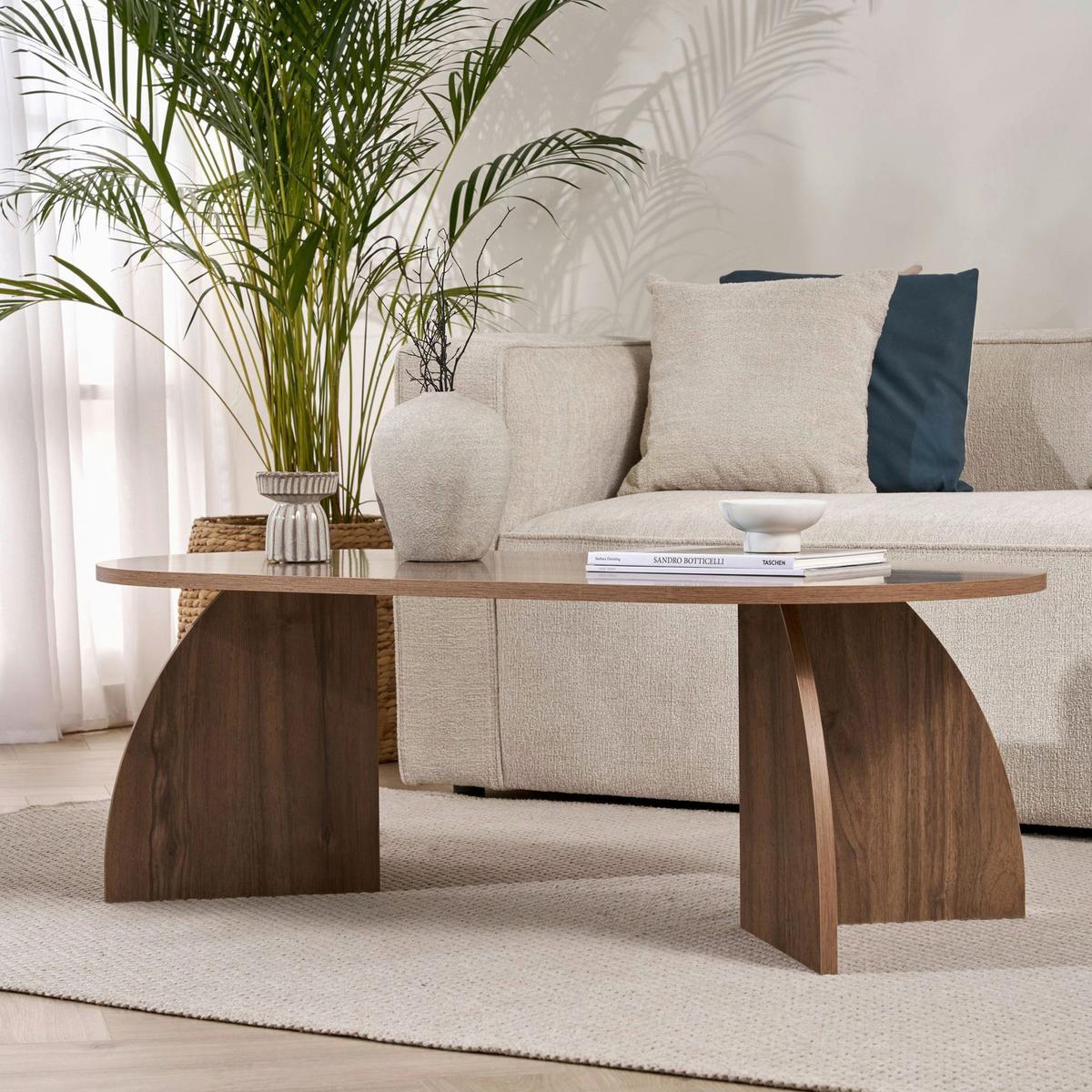 COUCHTISCH Walnussfarben B: 120cm - Walnussfarben, MODERN, Holzwerkstoff (120/40/60cm)