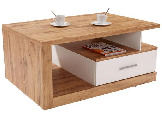Konferenční Stolek Iguan - bílá/barvy dubu, Moderní, kompozitní dřevo (110/45/67cm) Konferenční Stolek Iguan - bílá/barvy dubu, Moderní, kompozitní dřevo (110/45/67cm)