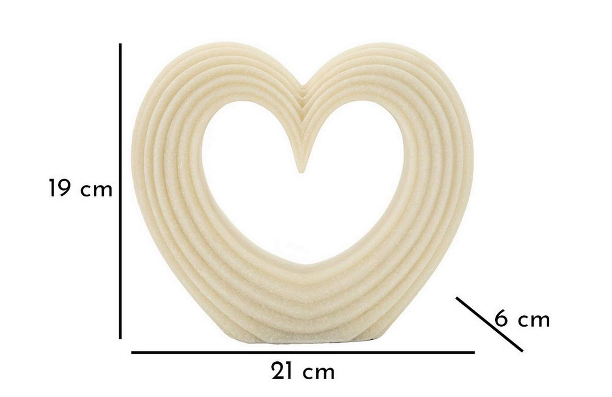 Skulptur Kunststoff, Weiß - Basics, Kunststoff (21/19/6cm)