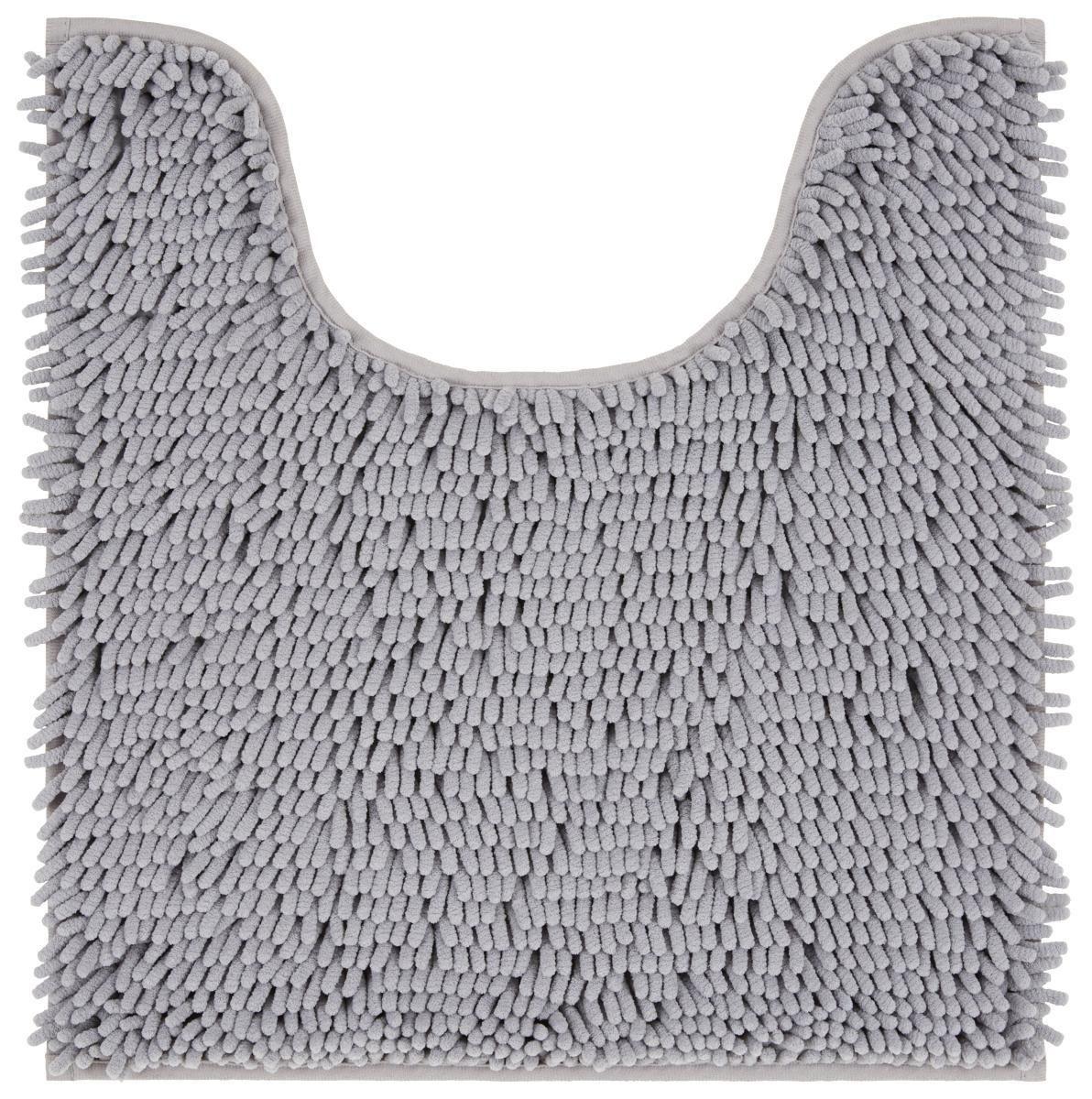 WC-Vorleger Liliane - Silberfarben, KONVENTIONELL, Textil (45/50cm) - Ombra