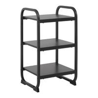 REGÁL BEND -SB- -EXKLUSIV- - černá, Moderní, kov/kompozitní dřevo (36/70/40cm) - Mömax