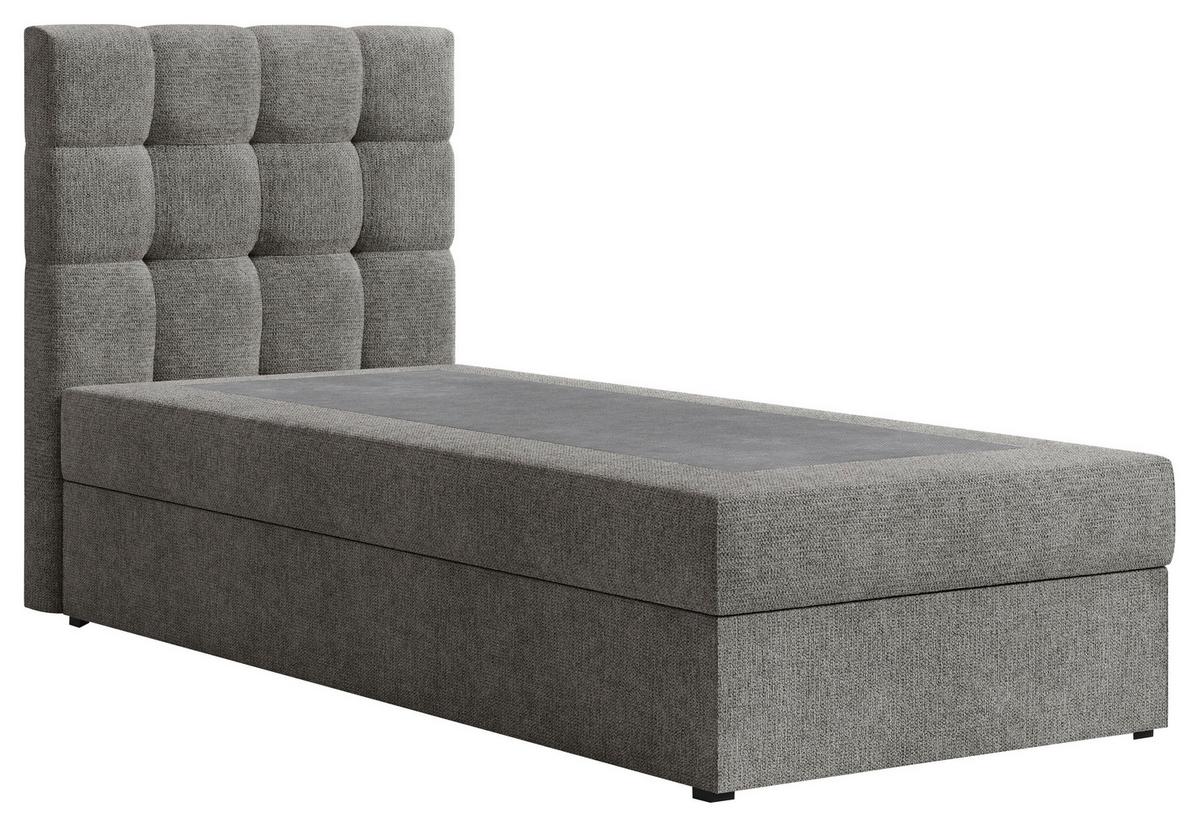 BOXBETT Oslo Anthrazit 90x200cm - Anthrazit/Schwarz, MODERN, Holz/Kunststoff (90/200cm) - MID.YOU