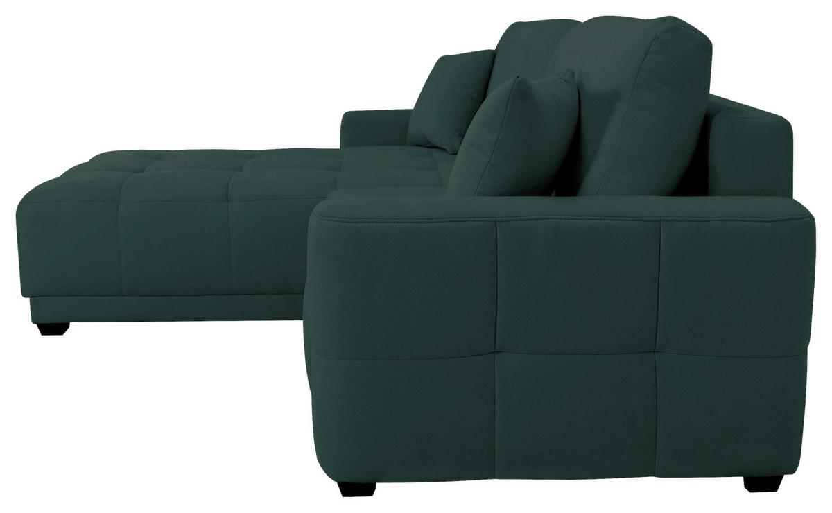 Ecksofa Mount Petrol S: 237x186 cm - Petrol, Design, Textil (237/186cm) - MID.YOU