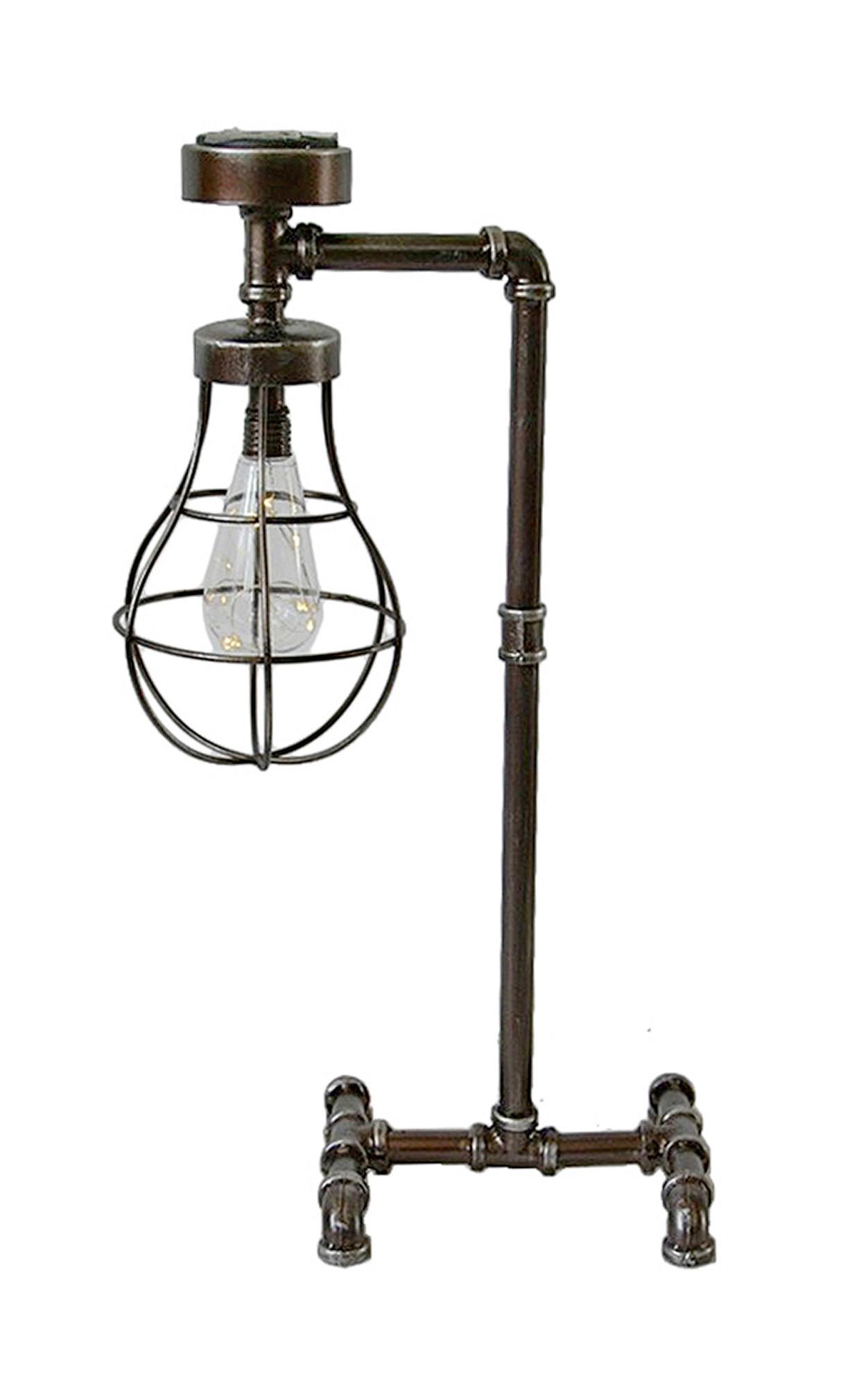 Solarleuchte Valentin - Braun, Basics, Metall (22/59/33cm) - Gardenson