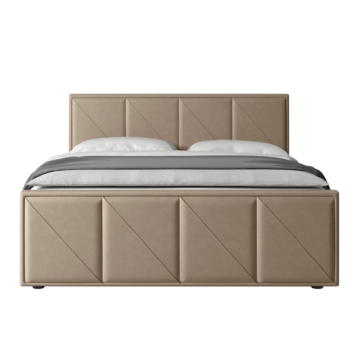 Boxspringbett Mit Bettkasten Oslo 180x200 Cm Beige - Beige/Schwarz, MODERN, Holz/Kunststoff (180/200cm) - MID.YOU