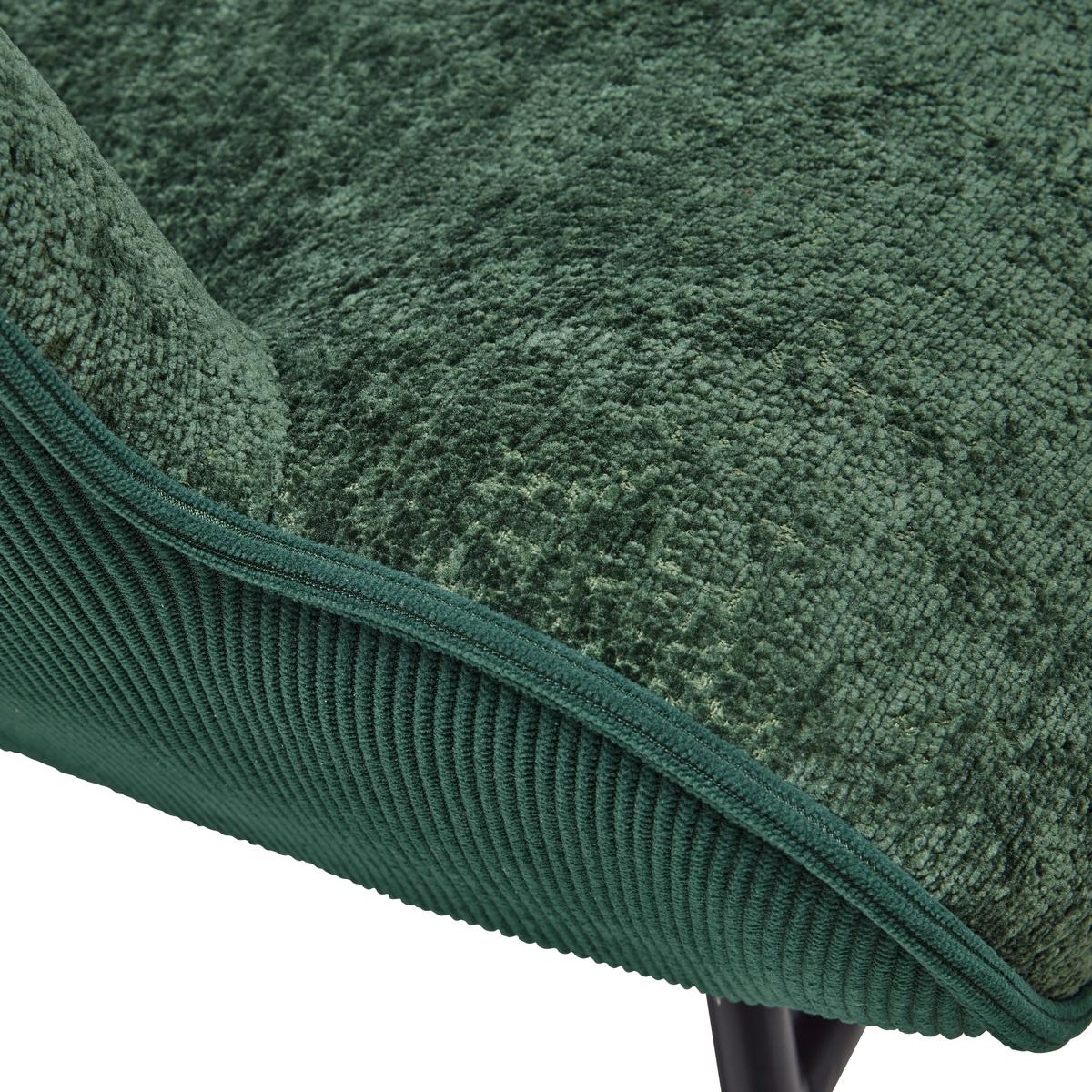 Hojdacie kreslo ROCK, zelená, max. 140 kg - čierna/zelená, Modern, kov/drevo (66/90/77cm) - Mömax