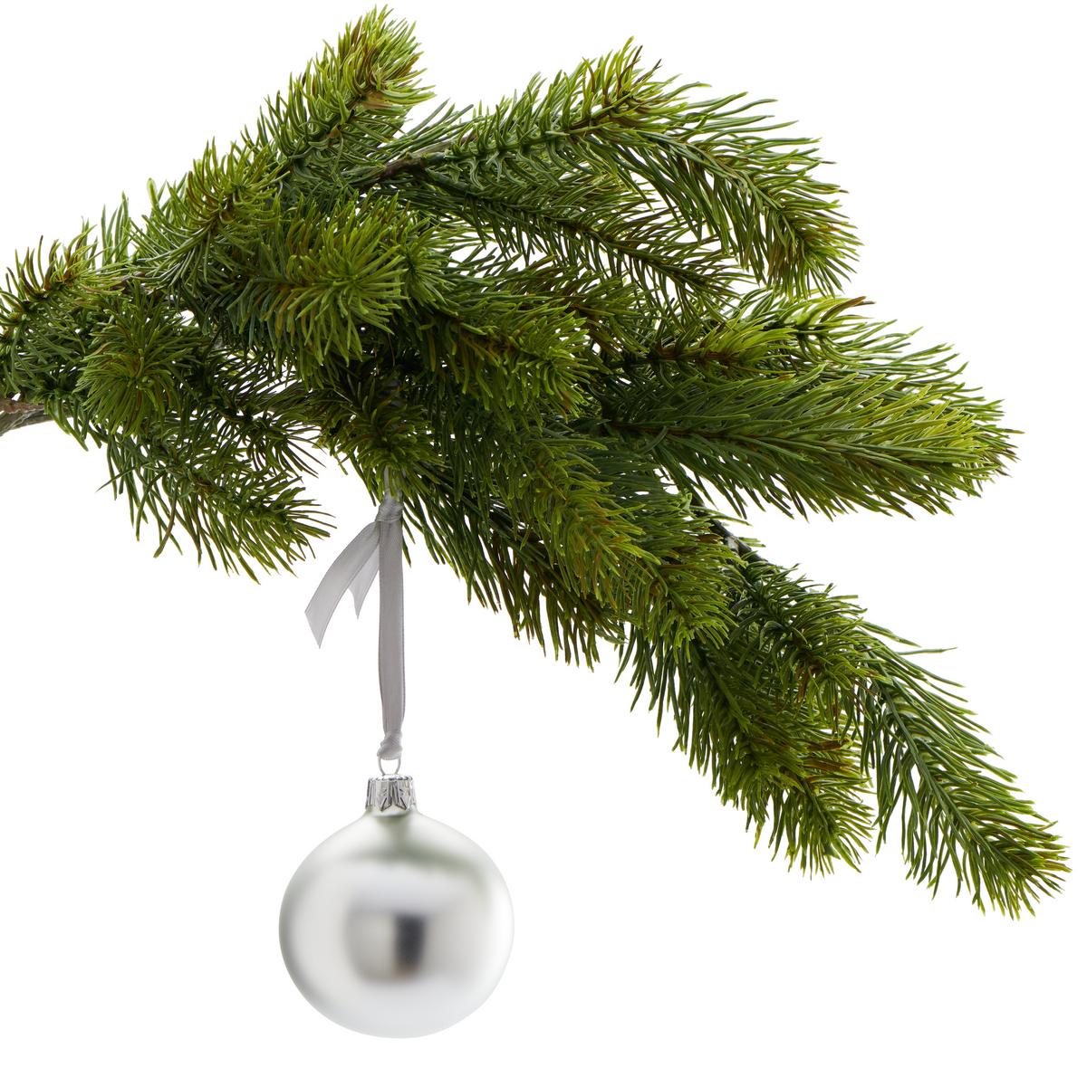 Karácsonyfagömb Szett Bella - ezüstszínű, Basics, Üveg (15/22cm) - Ondega