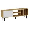 Lowboard Hera TV-Schrank - Eichefarben/Schwarz, Design, Holzwerkstoff (160/57/35cm) - Livetastic