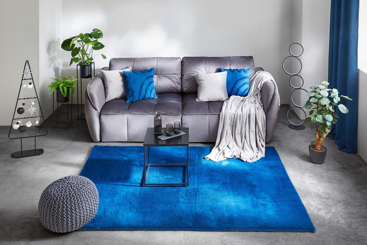 HOTOVÝ ZÁVES LEO, 135/255cm, tm.modrá - tmavomodrá, textil (135/255cm) - Premium Living
