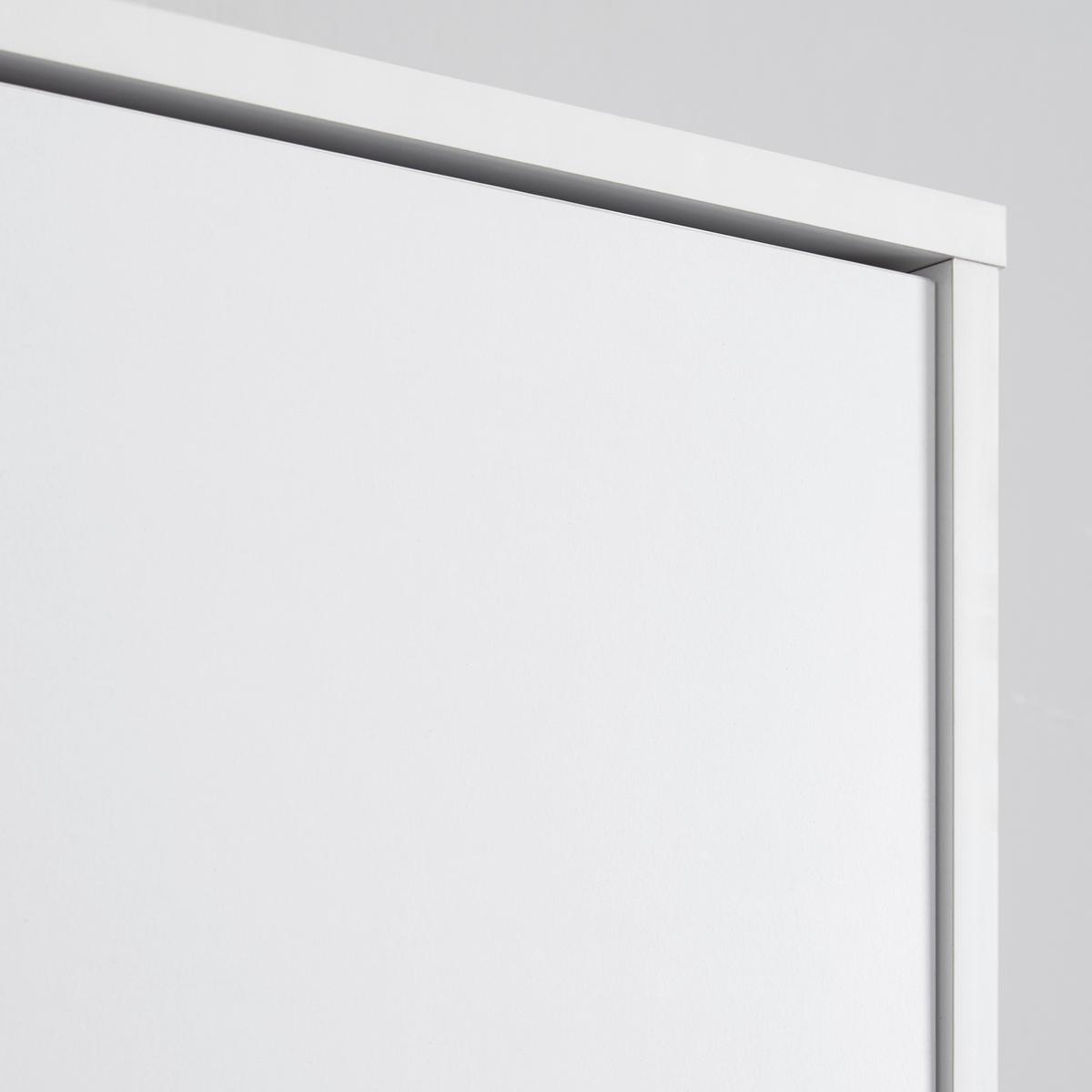 Šatní skříň LUDO bílá - bílá/přírodní barvy, Moderní, kov/dřevo (60/180/40cm) - Bessagi Home