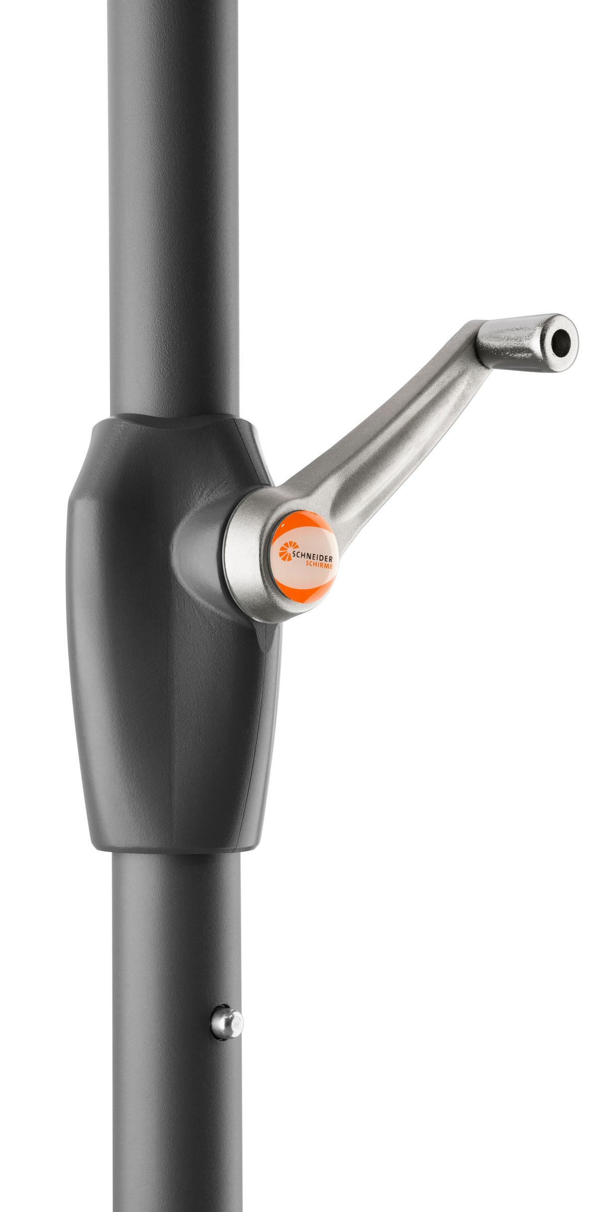 Sonnenschirm Orlando BxHxT: 270x250x270 cm Silbergrau - Anthrazit/Silberfarben, Basics, Textil/Metall (270/250/270cm) - Schneider