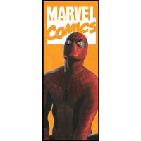 Fototapete Spider-Man Comic - Gelb/Rot, Trend, Textil (100/250cm)