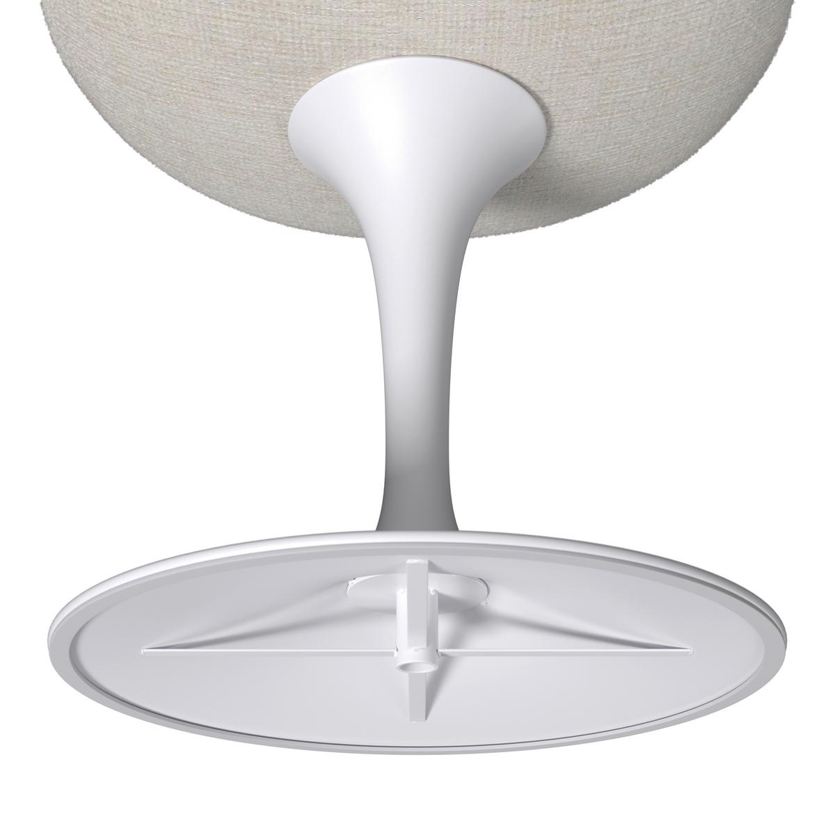 Židle Celia, bílá/béžová - bílá/béžová, Moderní, kov/textil (56/49/83cm) - Bessagi Home