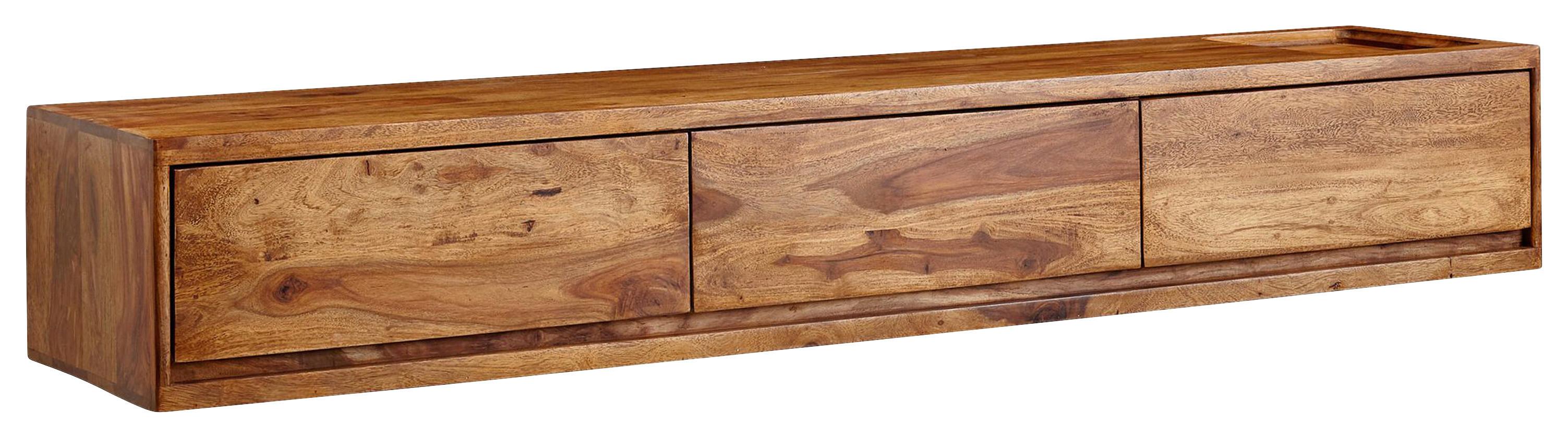 Lowboard Sheesham B: 160 cm Sheeshamfarben - Sheeshamfarben, Design, Holz (160/25/35cm) - MID.YOU
