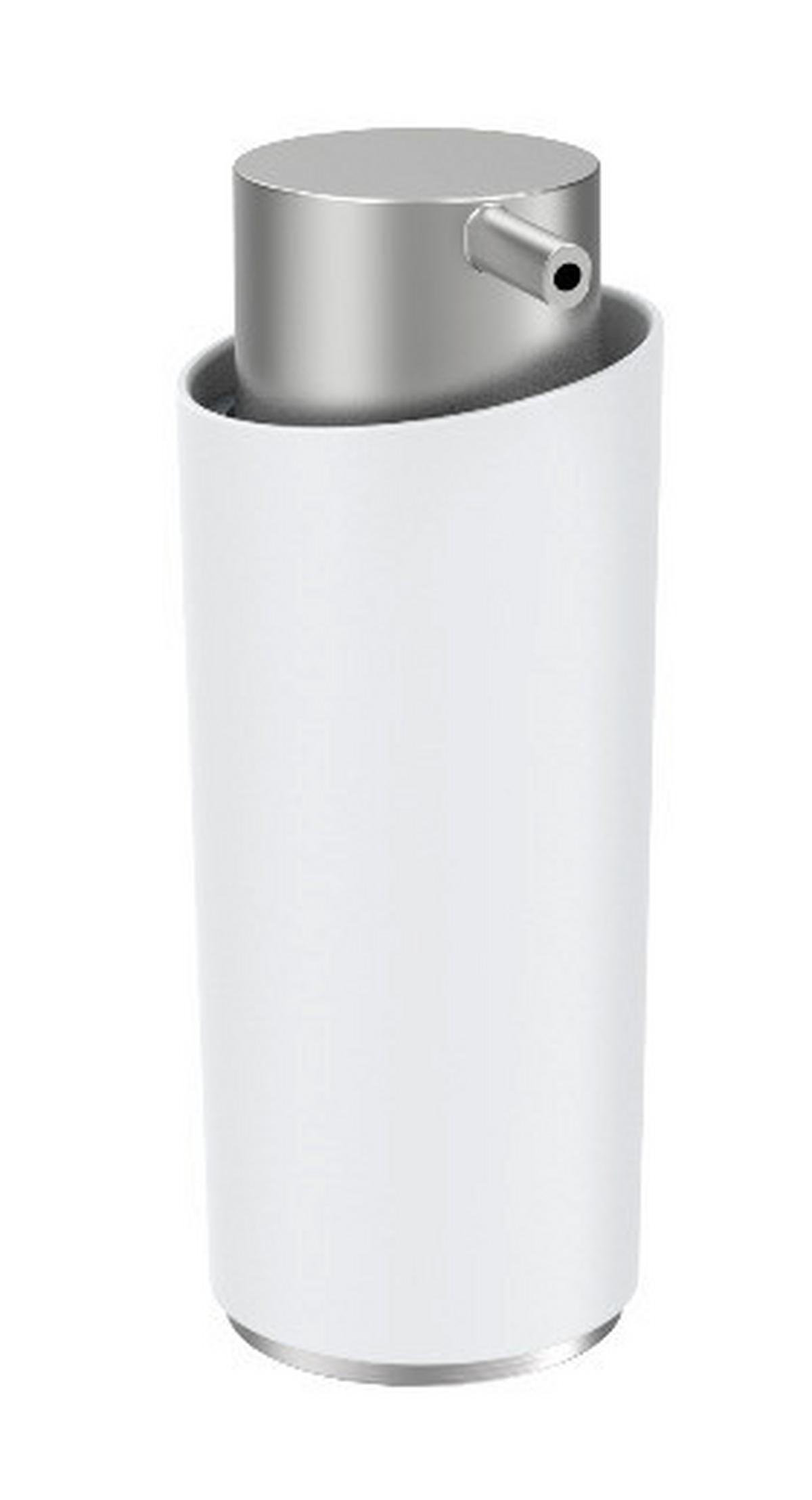 Dávkovač mydla Chris - biela, Modern, kov/plast (7,6/15,9/6cm) - Mömax