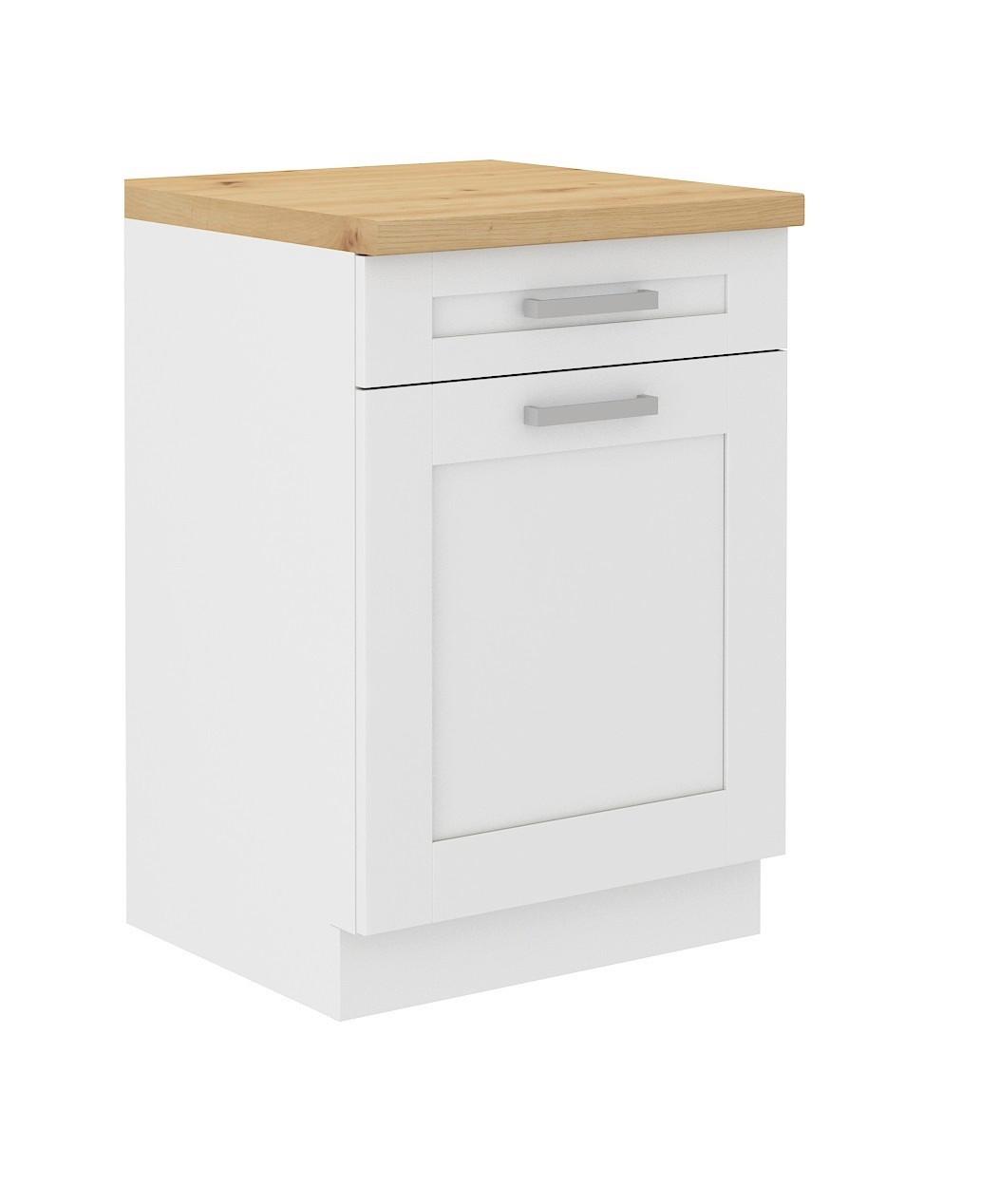 Küchenunterschrank Luisa B: 60 Cm Weiß Mit Lade