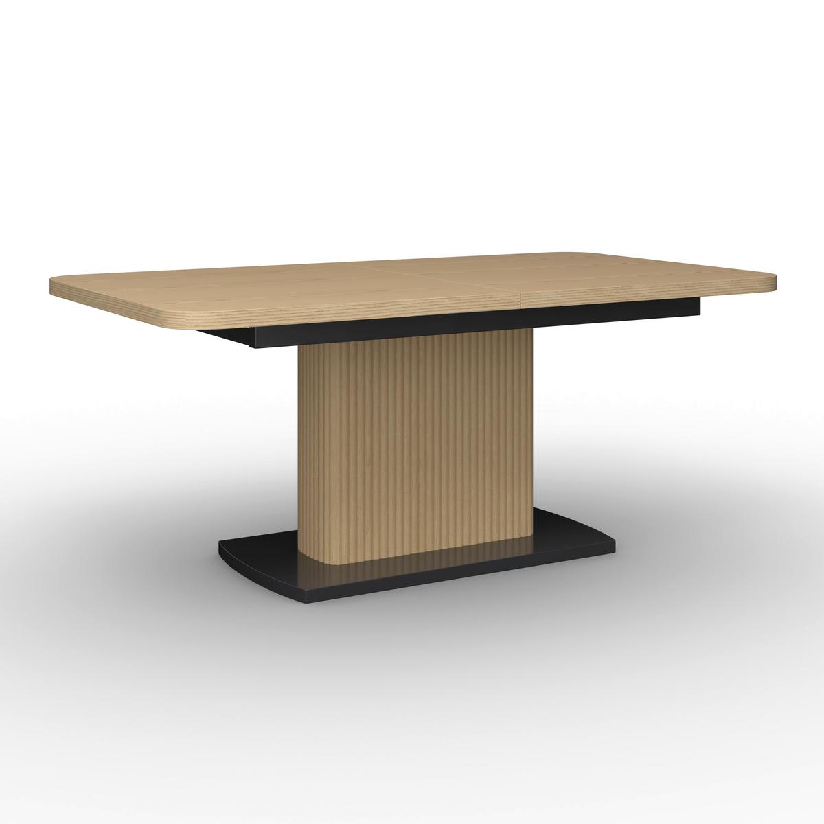 ROZŤAHOVACÍ STÔL AMADO 200X90 CM - čierna/farba duba, Modern, kov/drevo (200/76/90cm) - Bessagi Home