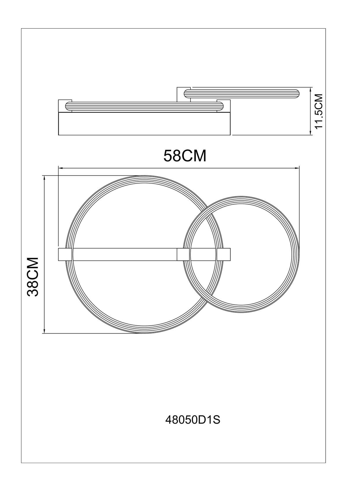 Deckenventilator inkl. 1x LED 230V, 24W, ca. 58x38x114,5 cm - Transparent/Schwarz, Design, Kunststoff/Metall (58/38/11,5cm) - Globo