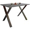 Esstisch Xona Anthrazit, Schwarz L: 110 Cm - Anthrazit/Schwarz, Basics, Holzwerkstoff/Metall (110/50/76cm) - MID.YOU