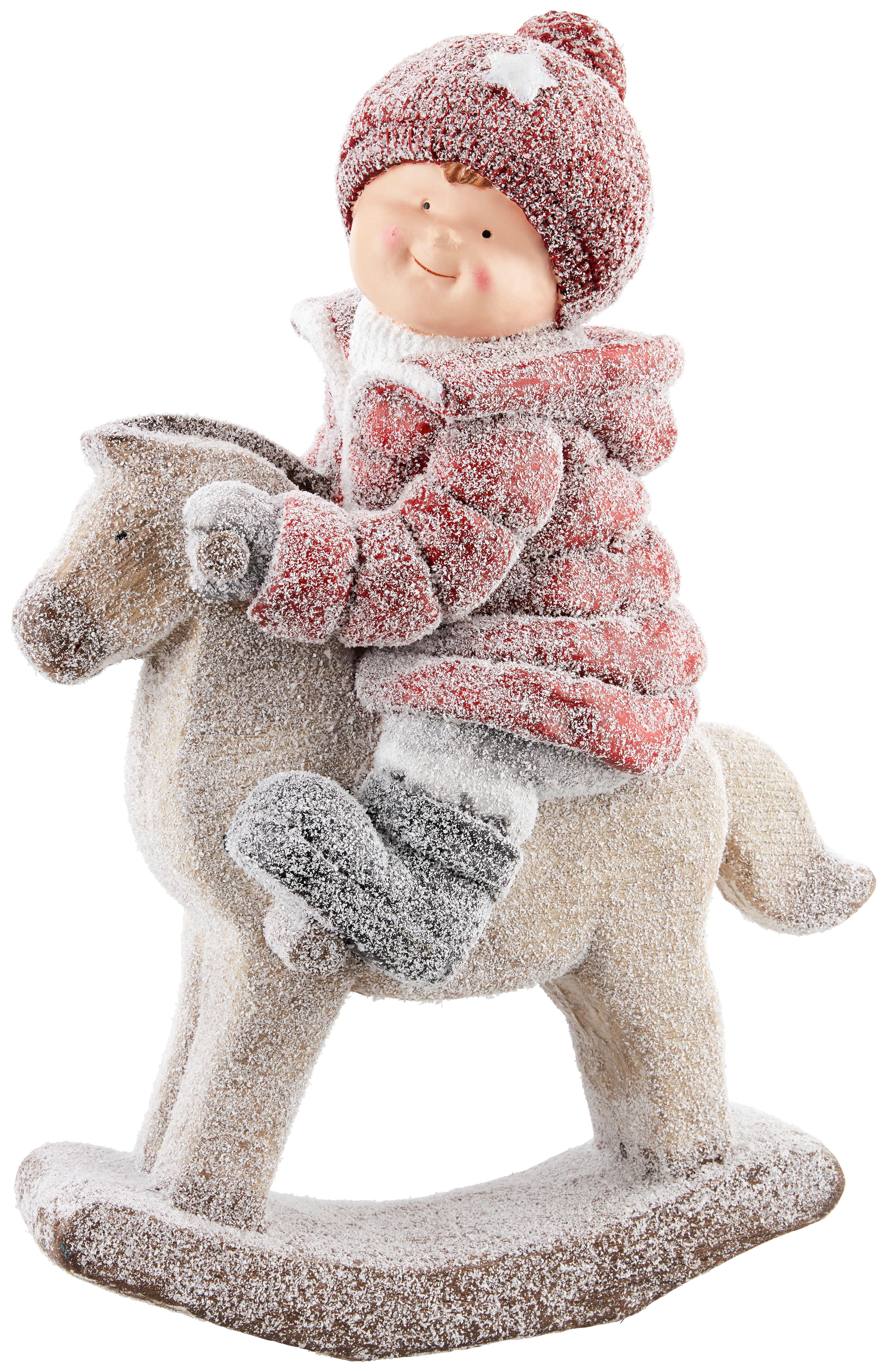 Gyerek Dekorfigura Laurenz - Piros/Barna, konvencionális, Műanyag (40/19/55cm) - Ombra