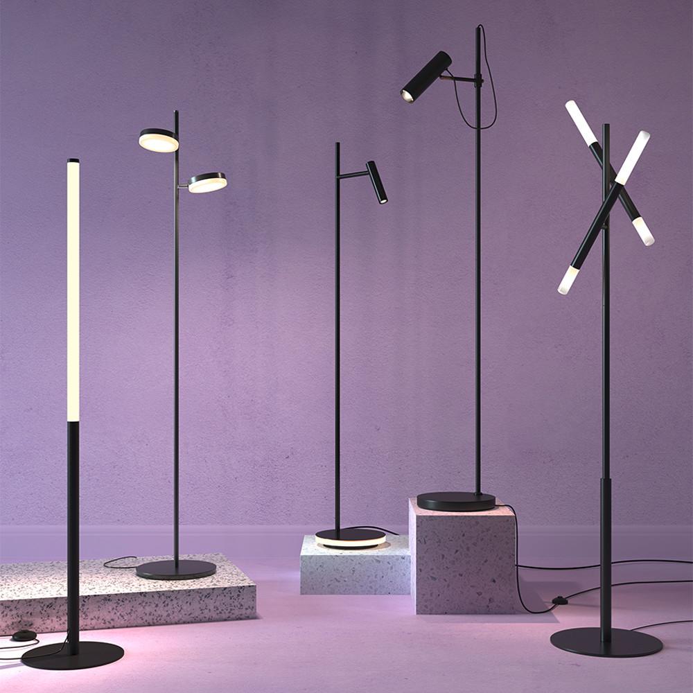 Stehleuchte Estudo - Schwarz, Trend, Metall (24/138.7cm) - MAYTONI