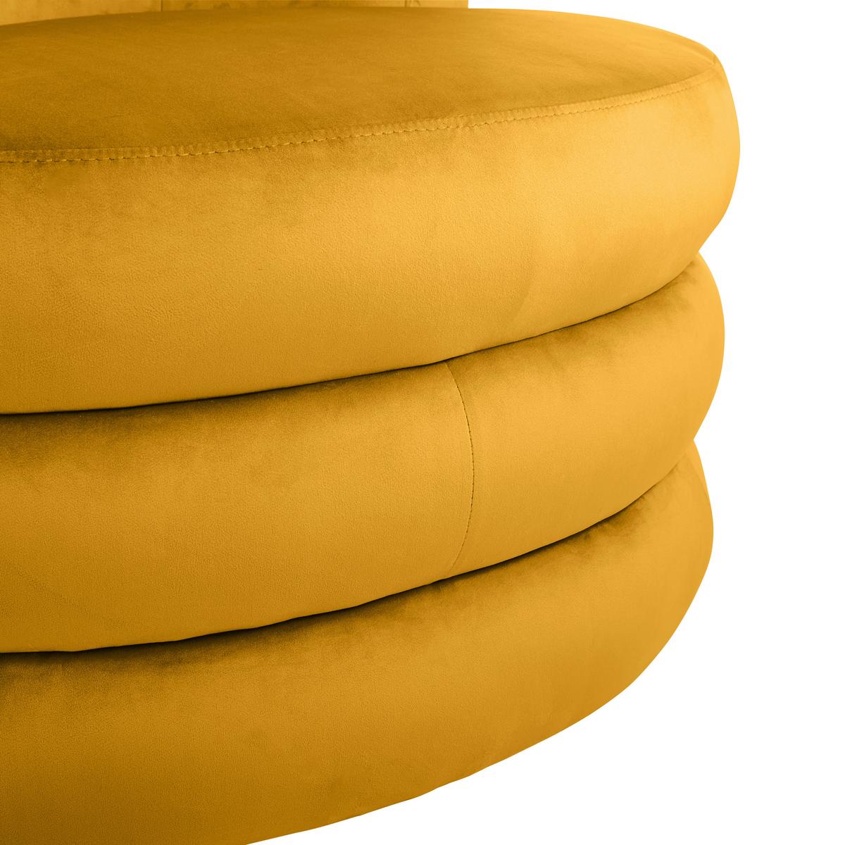 Designsessel Magari - Edelstahlfarben/Goldfarben, Trend, Textil (90/82/85cm) - Livetastic