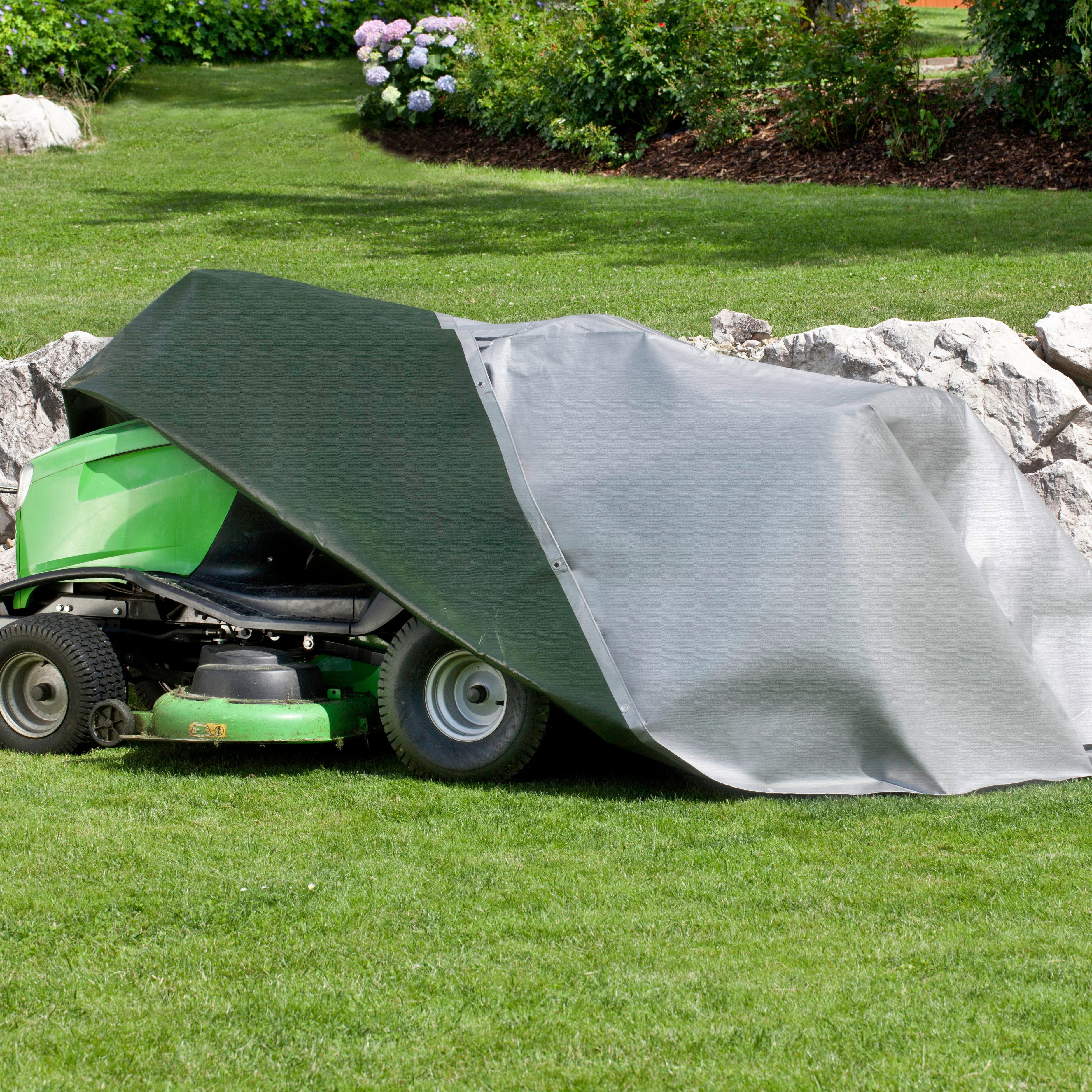 Schutzhülle Für Outdoorbereich 300x400 Cm Grün/silber - Silberfarben/Grün, Basics (300/400cm)