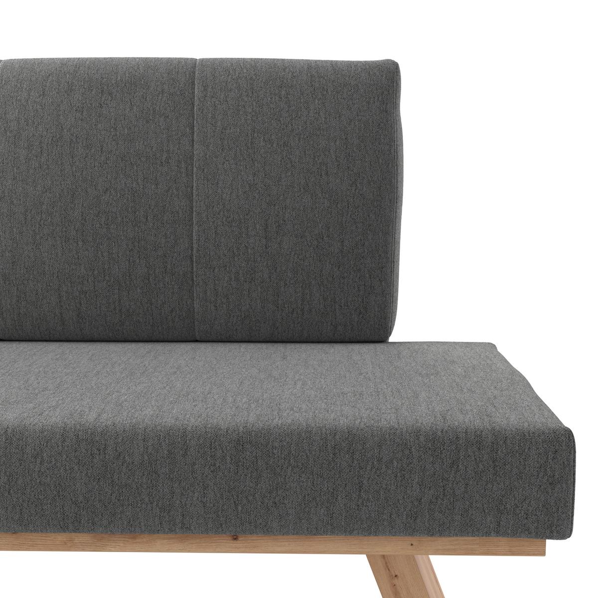 Eckbank Emma Ii - Eichefarben/Anthrazit, KONVENTIONELL, Holzwerkstoff/Textil (150/185cm)