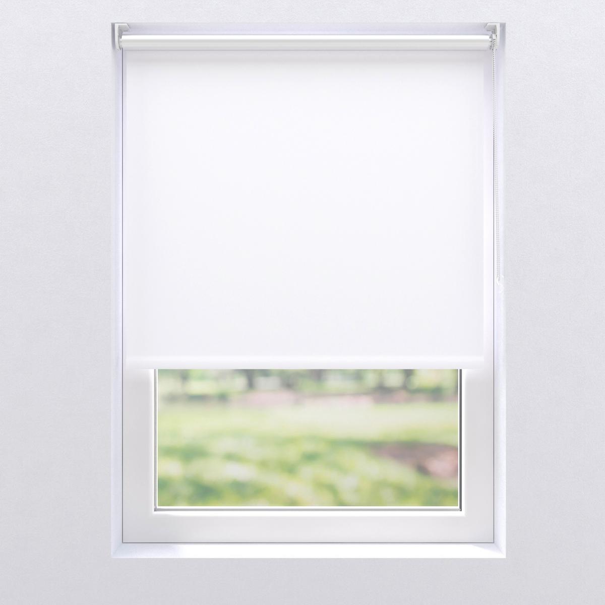 Rollo Thermo 120x150 cm mit Kettenzug - Weiß, Basics, Kunststoff (120/150cm)