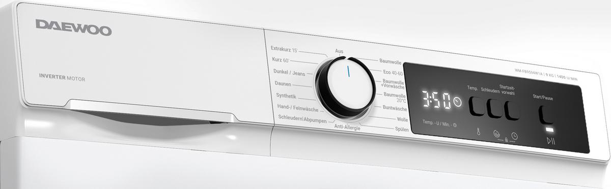 Waschmaschine 10843732- Wm-Fb0634w1a-De - Weiß, Basics, Metall (60/85/58cm) - Daewoo