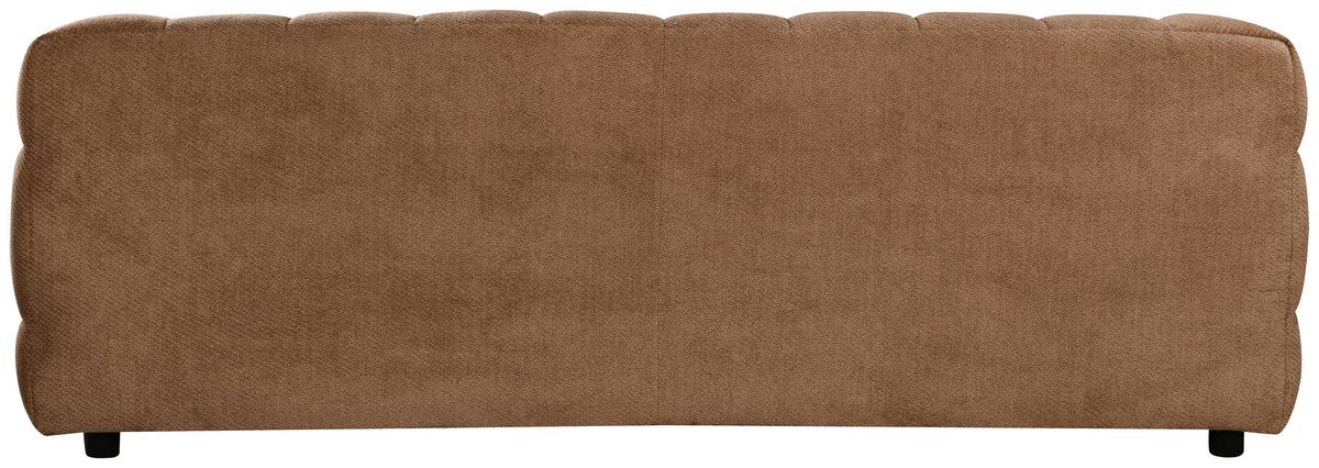 Štýlová pohovka COSY, hnedá, max. do 360 kg - hnedá/čierna, Modern, drevo/textil (218/71/90cm) - Mömax