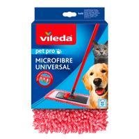 Wischbezug Vileda-Mikrofaser - Rot, Basics, Textil (18,5/16/0,1cm) - Vileda