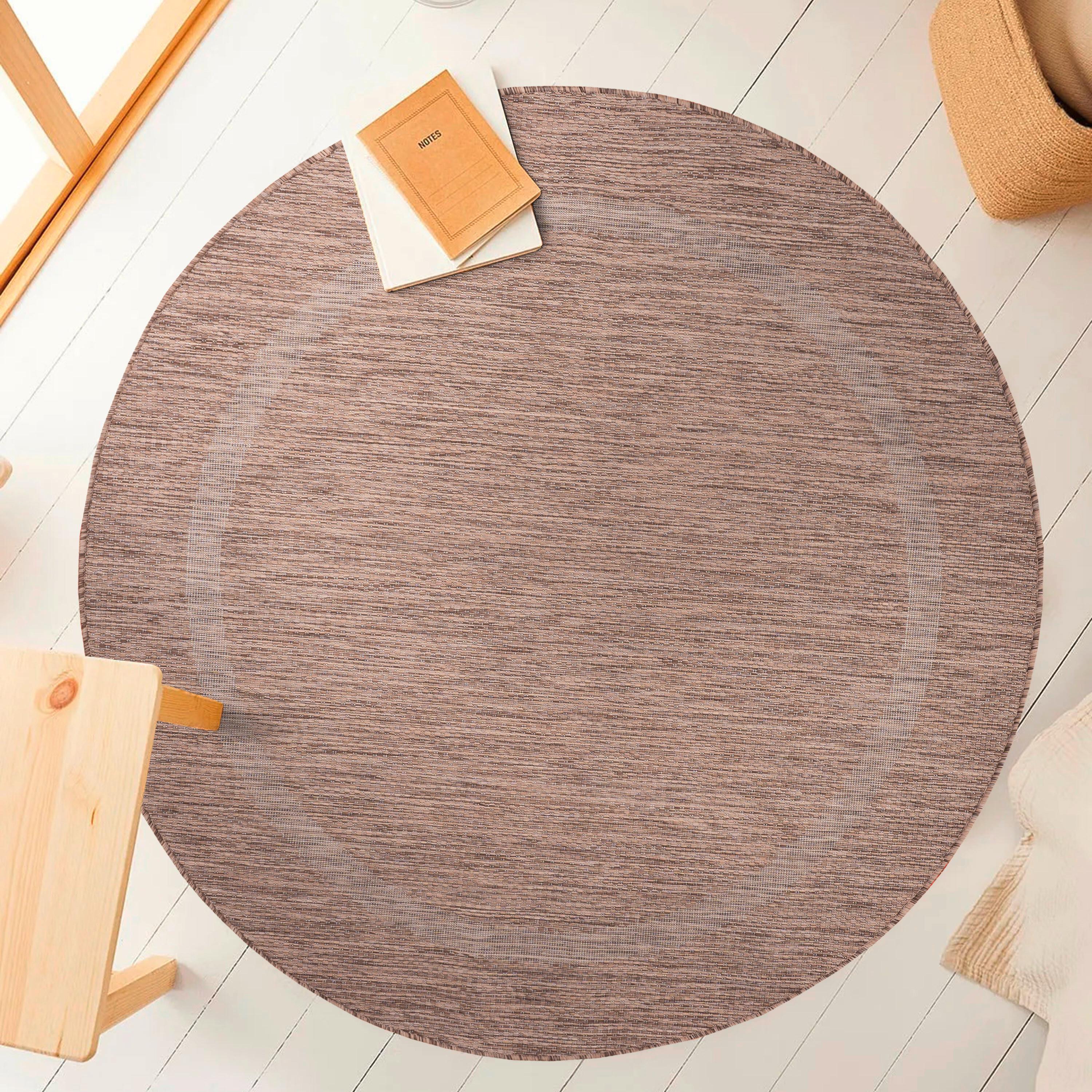 Flachwebteppich Relax - Braun, Basics, Textil (160/160cm) - Novel